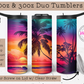 Twilight Glow Beach Sunset 20oz Tumbler with Straw