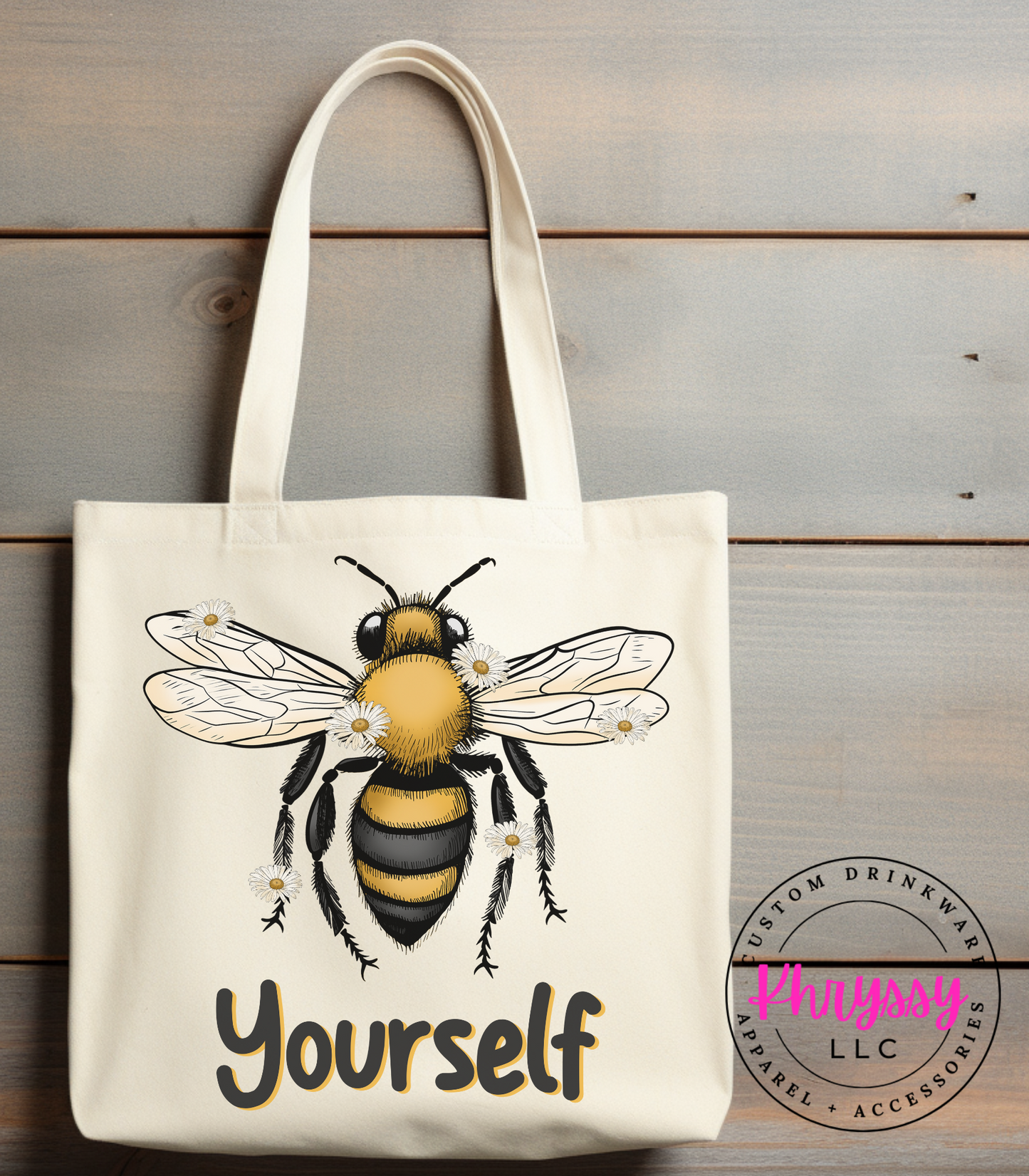 Bee Yourself Canvas Tote Bag