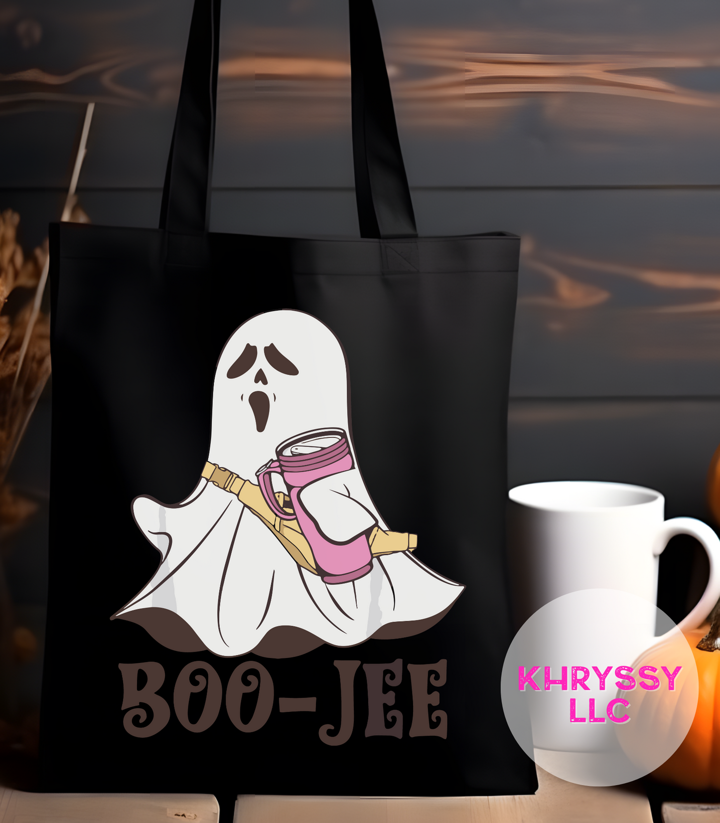 Boo-Jee Canvas Tote Bag