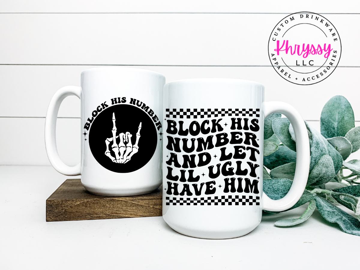 Block His Number 15oz Coffee Mug