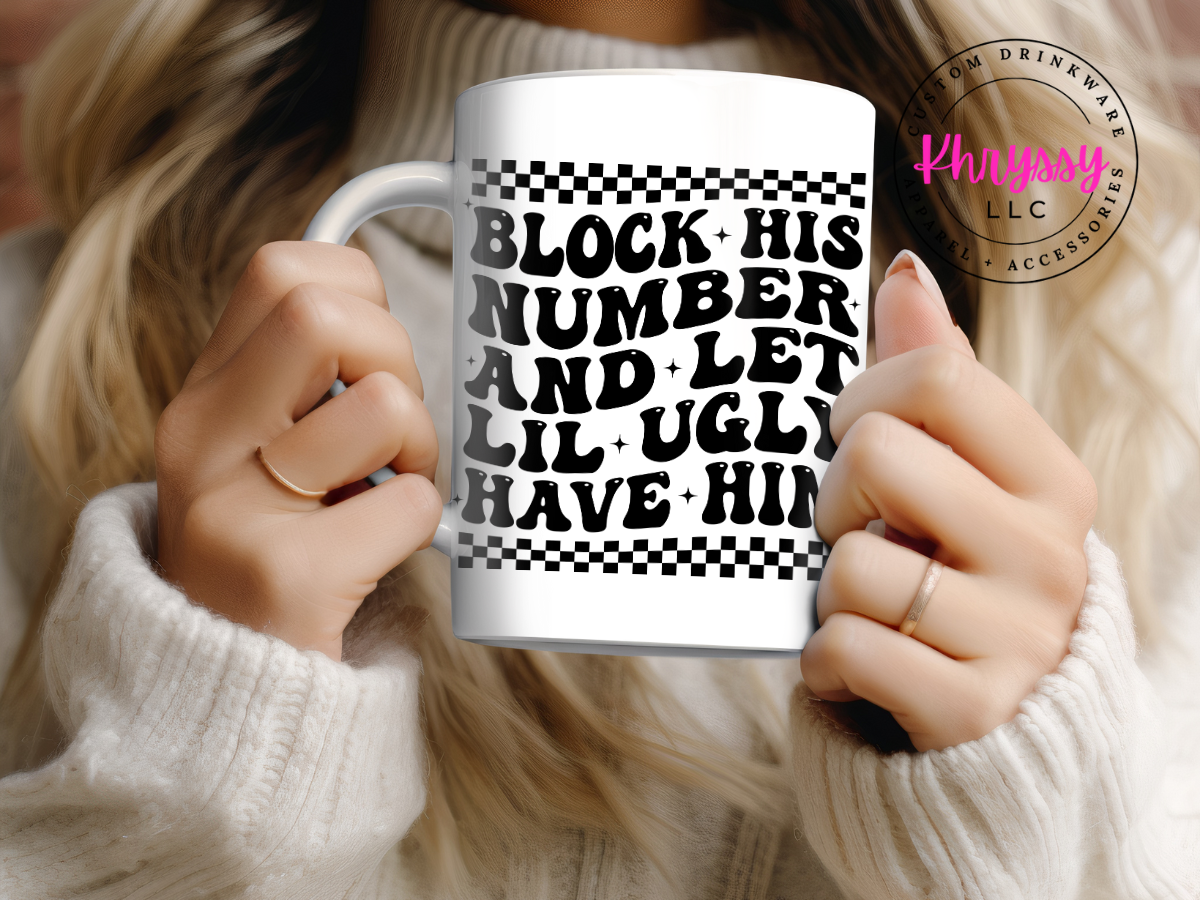 Block His Number 15oz Coffee Mug