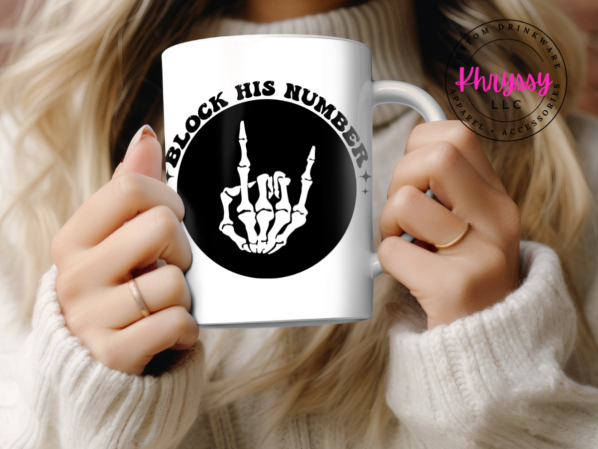 Block His Number 15oz Coffee Mug