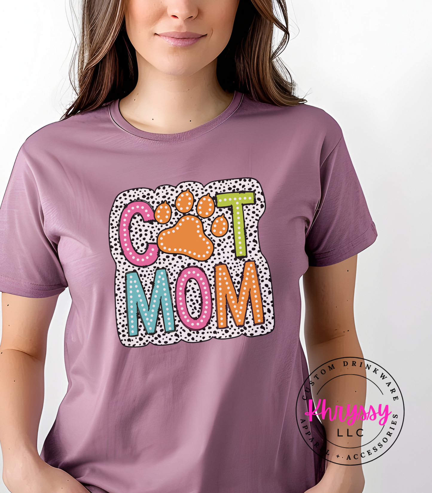 Cat Mom Dalmatian Dots Unisex Shirt