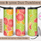 Summer Citrus 20oz/30oz Tumbler with Straw