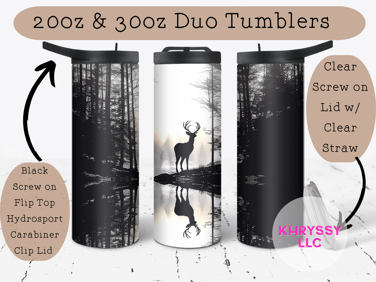 Dark Deer Tumbler - Embrace the Mystique of Nature!