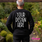 Design Your Own ADULT UNISEX LONG SLEEVE SHIRT (FULL OR PARTIAL FRONT OR BACK)
