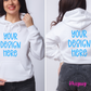 Design Your Own ADULT UNISEX HOODIE (FULL FRONT & FULL BACK)