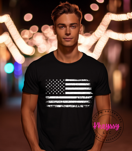 Distressed American Flag Unisex Shirt