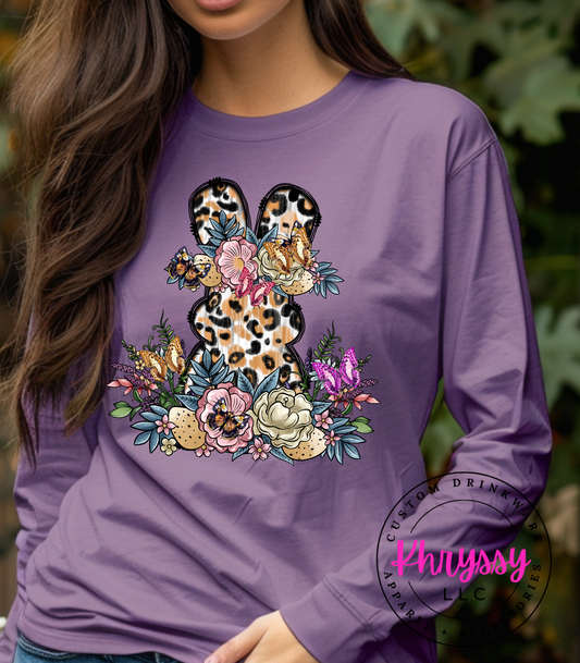 Floral Easter Bunny Unisex Shirt