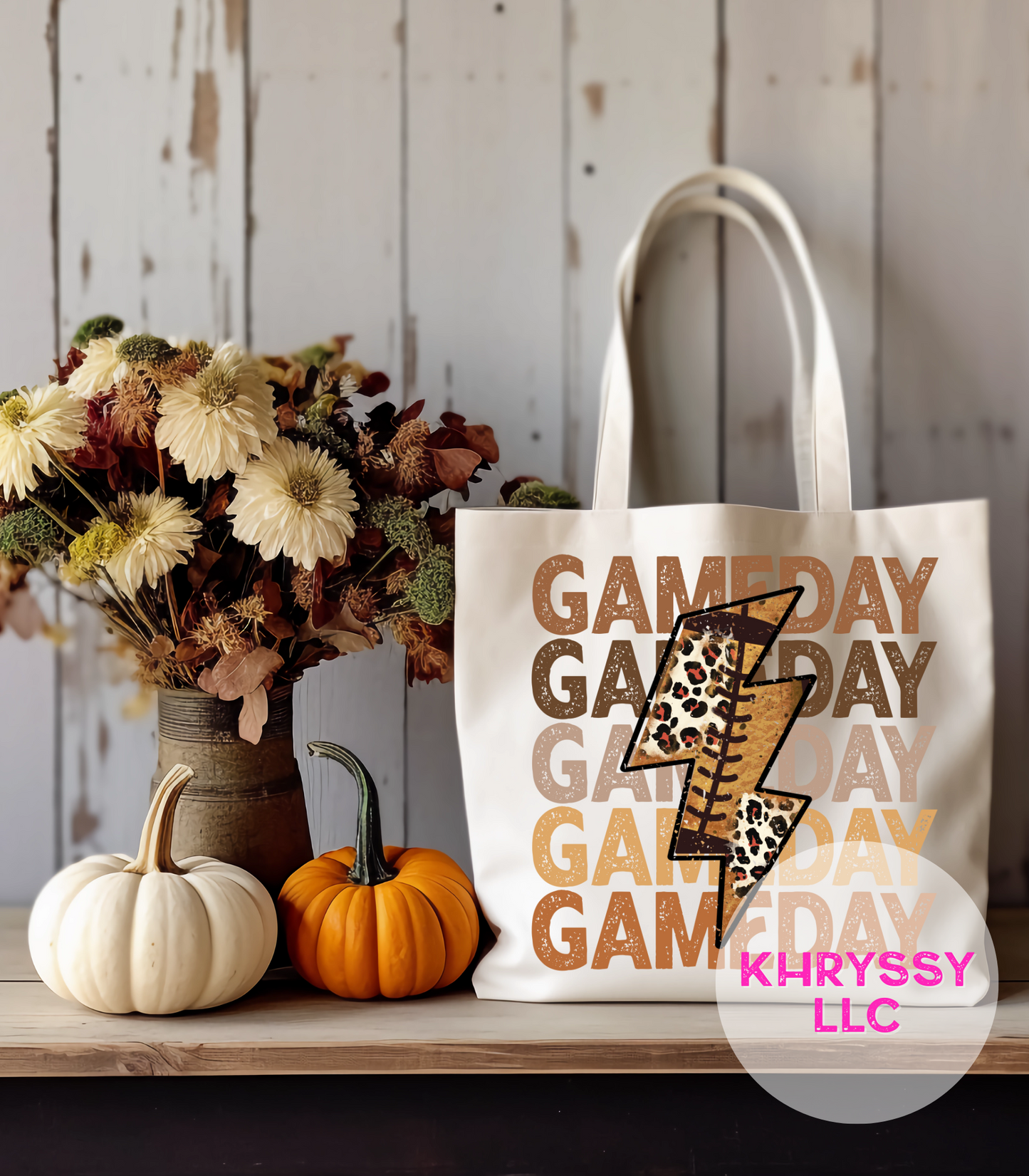 Game Day Canvas Tote Bag