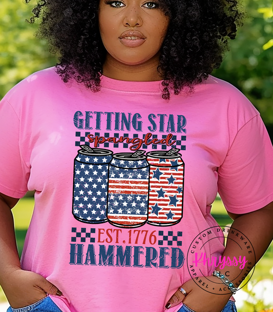 Getting Star Spangled Hammered Unisex Shirt