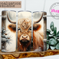 20oz Cozy Countryside Highland Cow Tumbler with Straw