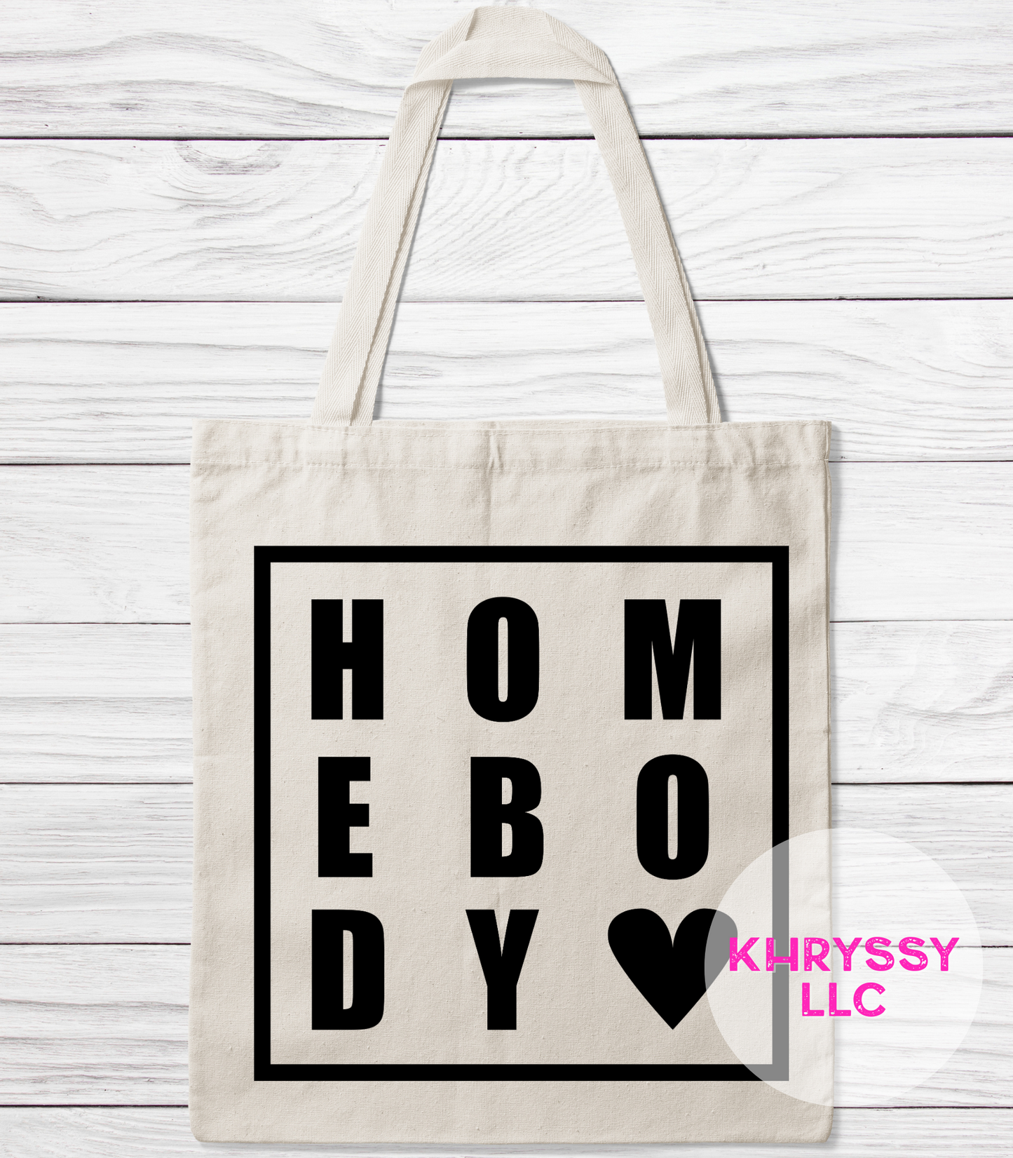 Homebody Canvas Tote Bag