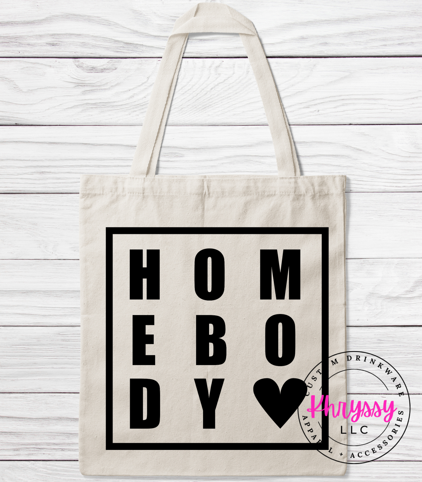 Homebody Canvas Tote Bag