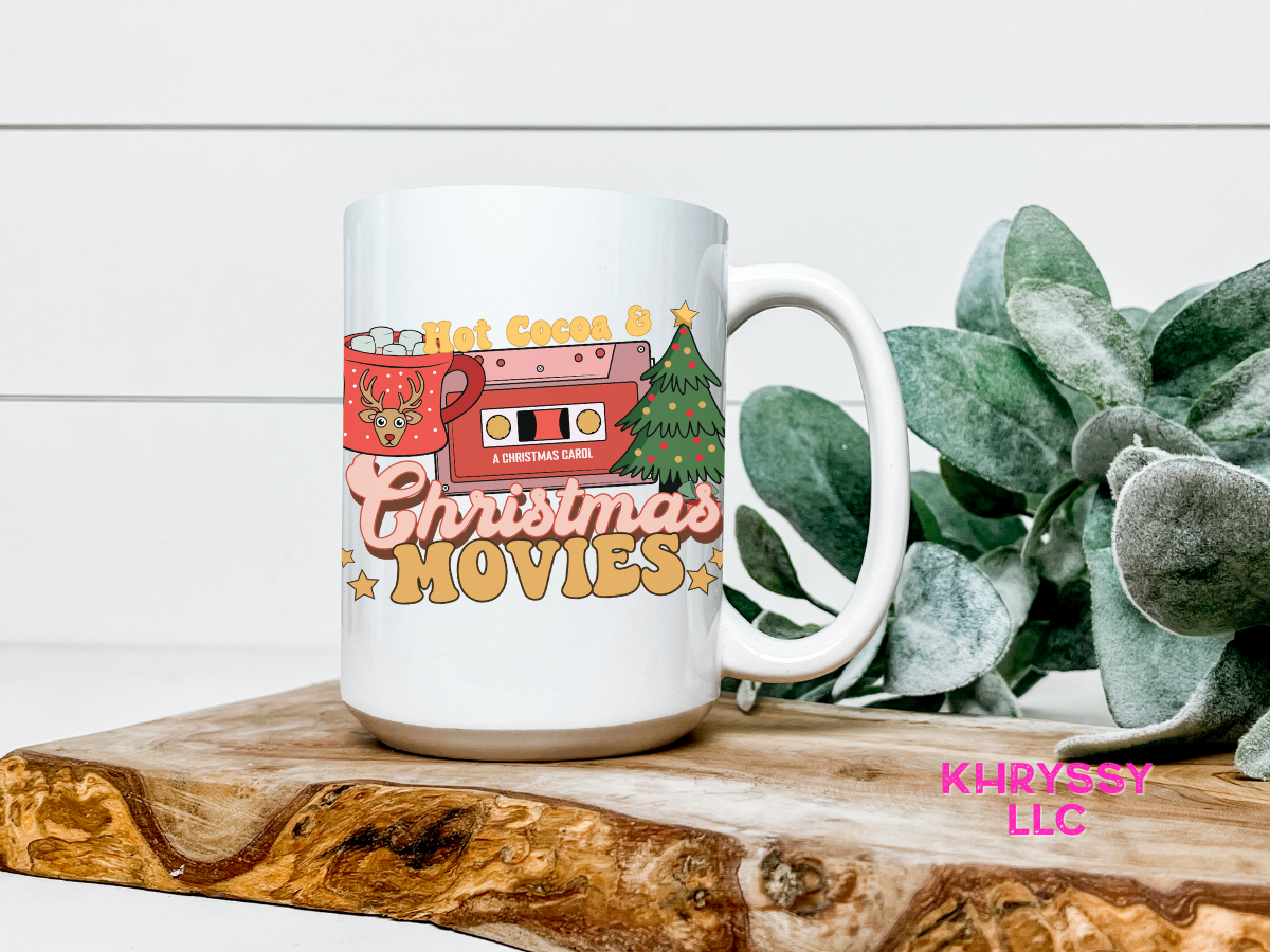 Hot Cocoa and Christmas Movies Coffee Mug