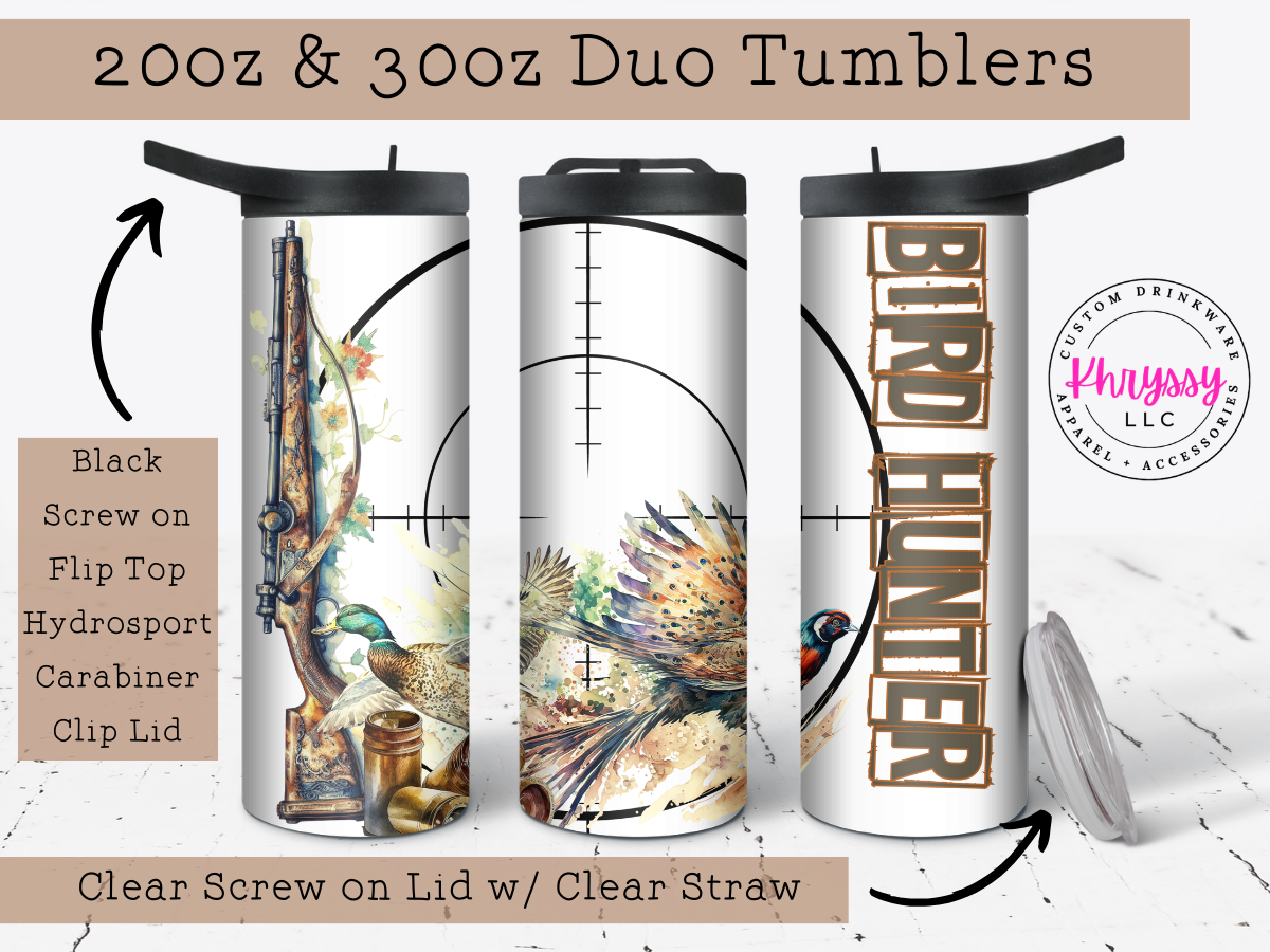 Feathered Pursuit 20oz Tumbler with Straw