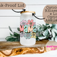 Mama Frosted Libbey Glass