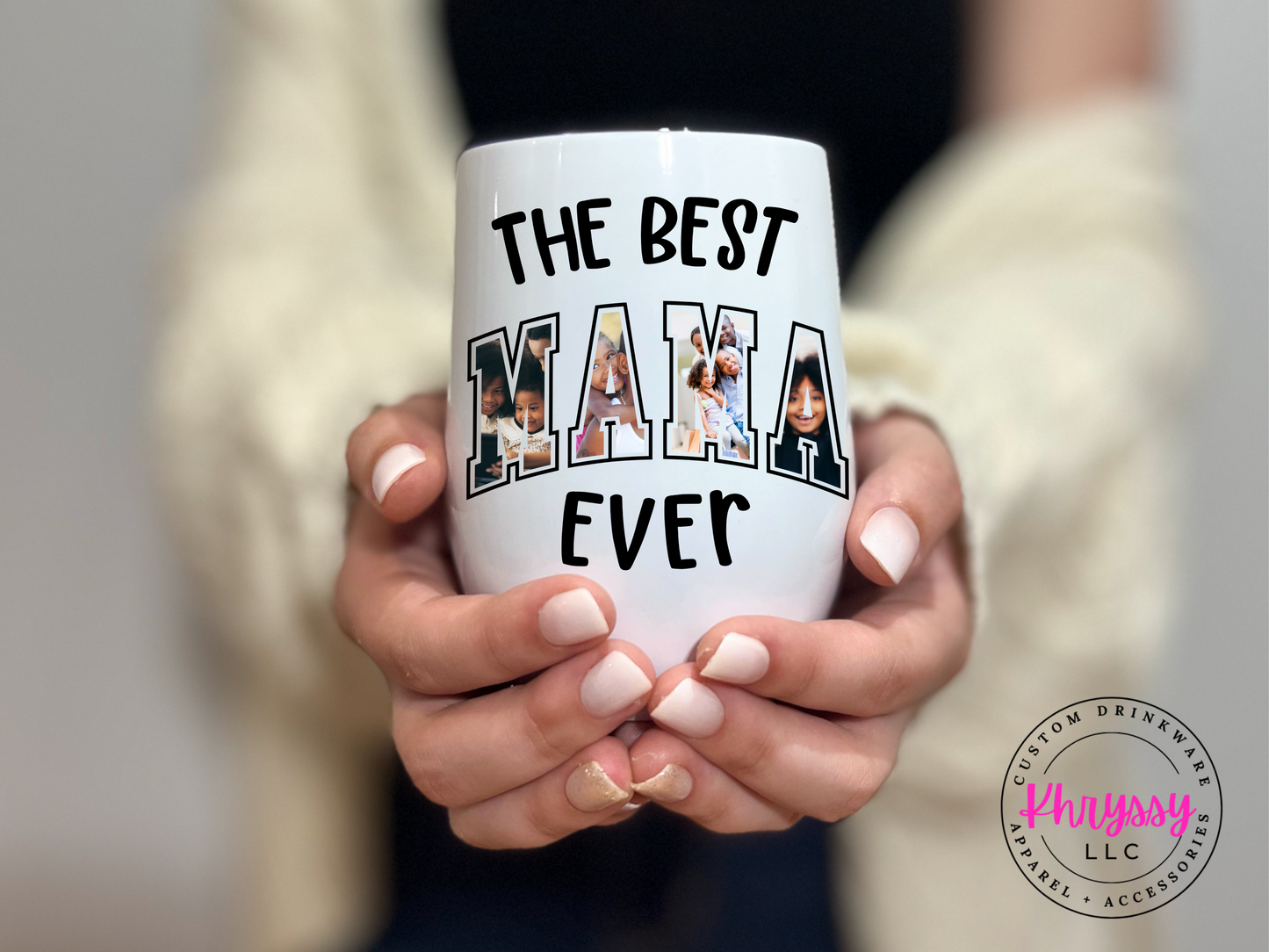 Personalized Mama Leopard Print Gift Set - 12oz Mama Wine Tumbler and Comfort Colors Shirt for the Stylish Mom!