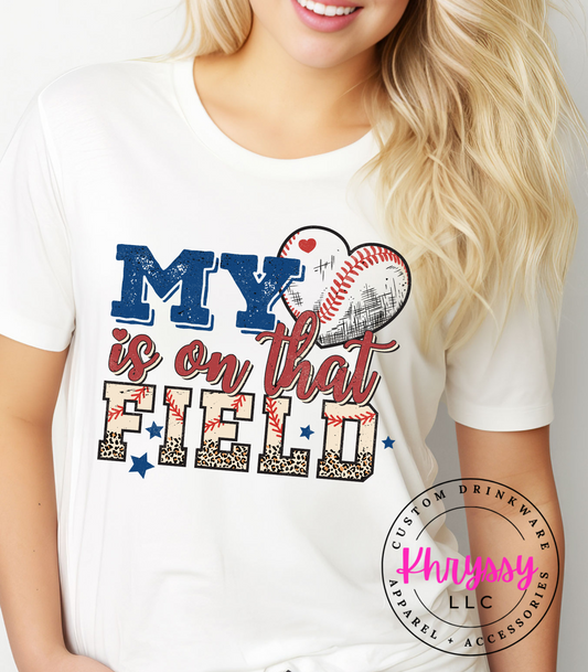 Home Run Heart: Baseball Field Unisex Shirt