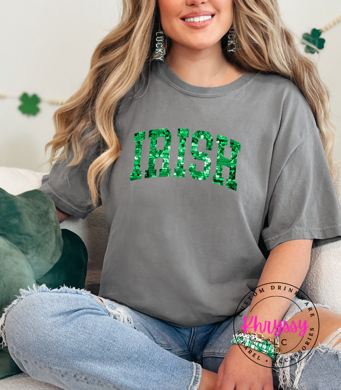 Irish Faux Sequence Unisex Shirt