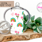 Pastel Dreams Personalized Rainbow 20oz Tumbler with Straw