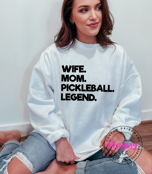 Wife Mom Pickleball Legend Unisex Shirt