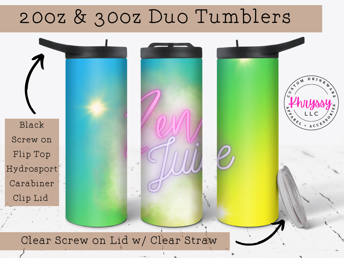 Zen Juice Custom 20oz Tumbler with Straw